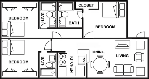 Floor plan 3X3