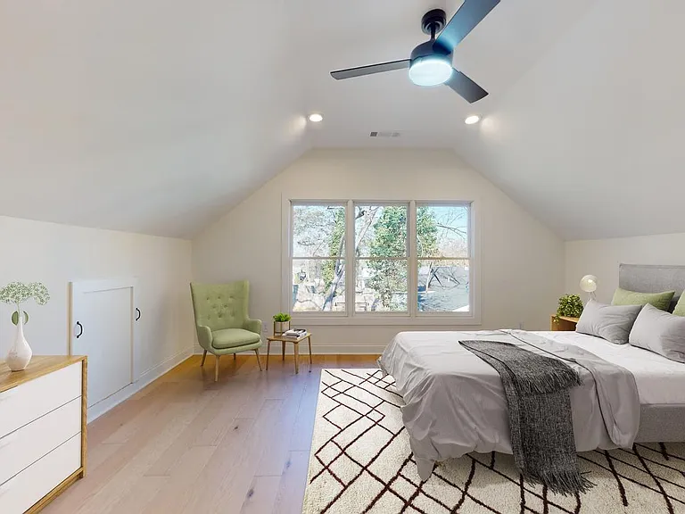 Bedroom 1. This image shows a virtually furnished space. Bedrooms come unfurnished.