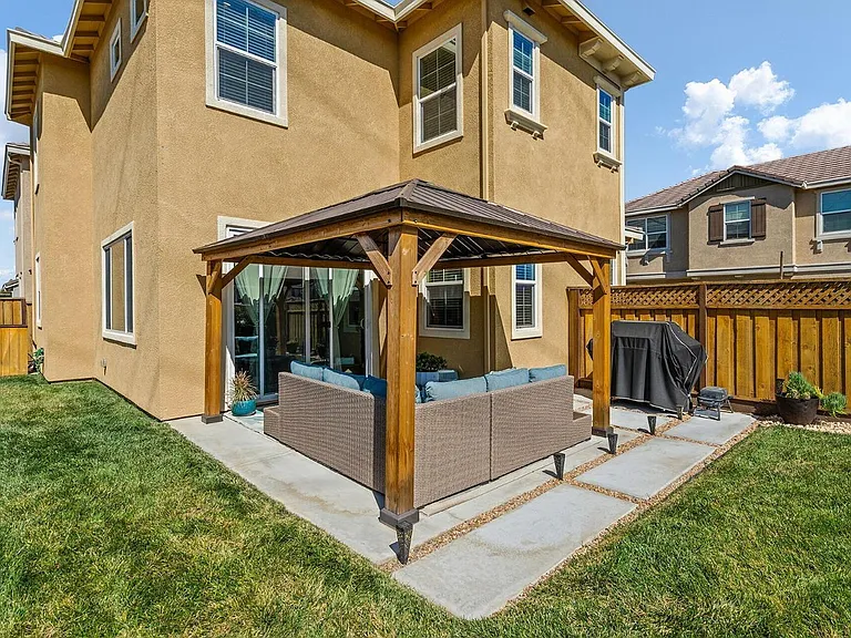 Gazebo in the backyard