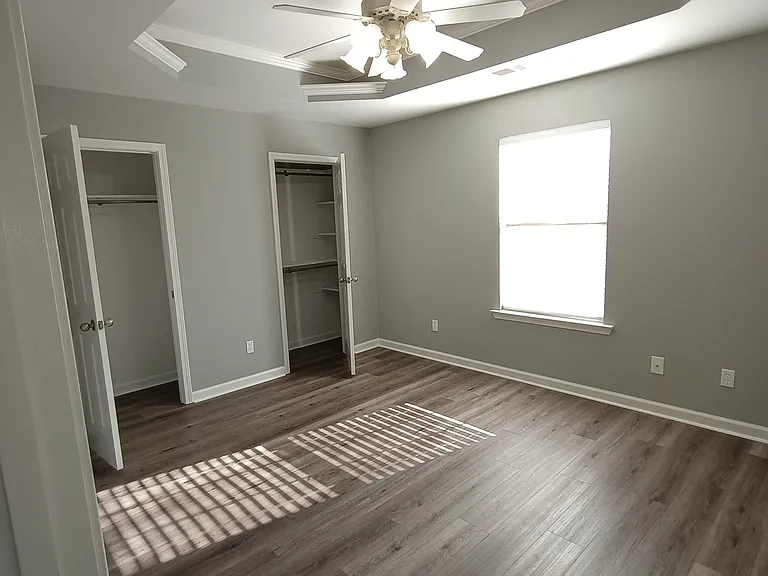 Master Bedroom with 2 Closets