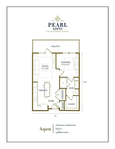 Floor plan Aspen *Mixed Income Program