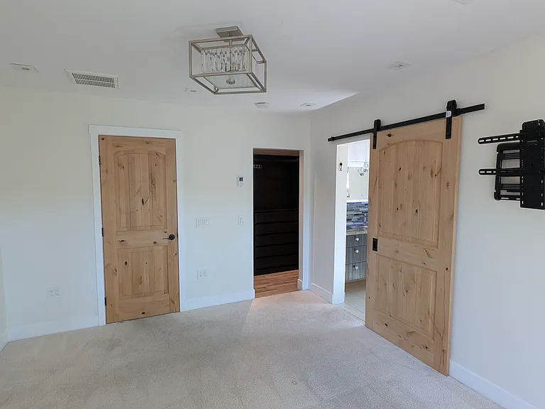 Walk-in closet for the primary bedroom