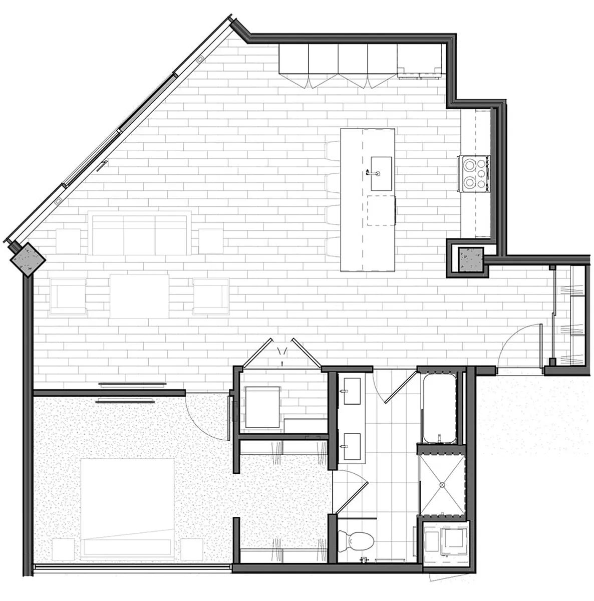 Floor plan One Bedroom