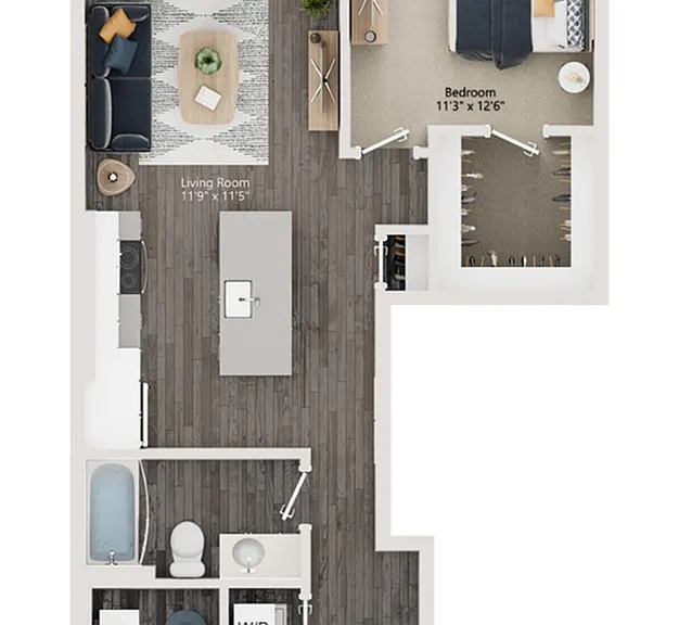 The Richmond Apartments A7 Floorplan SLC, UT The Richmond Apartments A7 Floorplan SLC, UT
