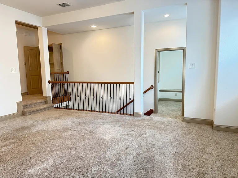 Game room view along with the second office space located on the second floor
