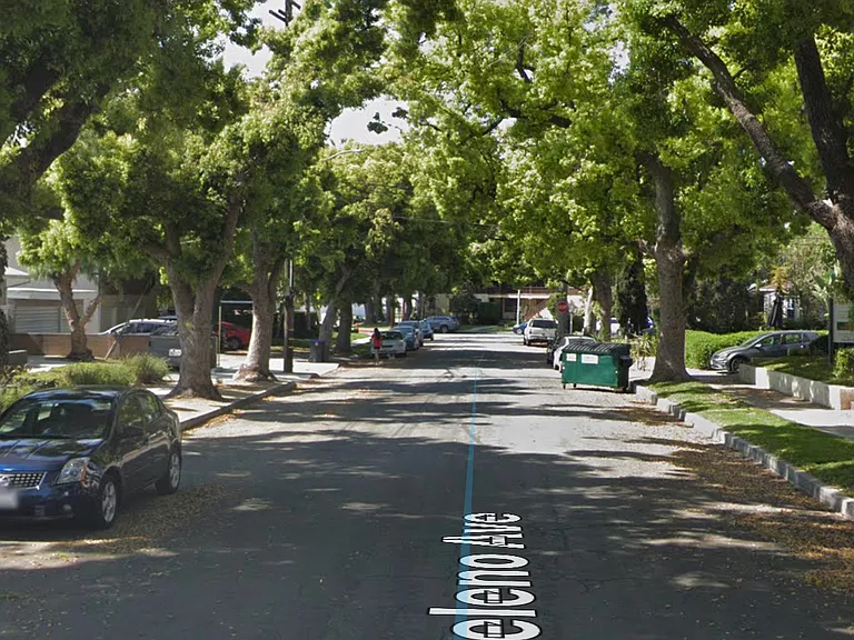 View of Angeleno Ave looking up the street.