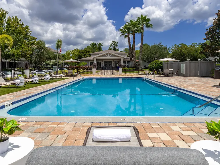 Take a refreshing dip in our glimmering resort-style pool, offering a delightful escape and rejuvenation from daily stressors.