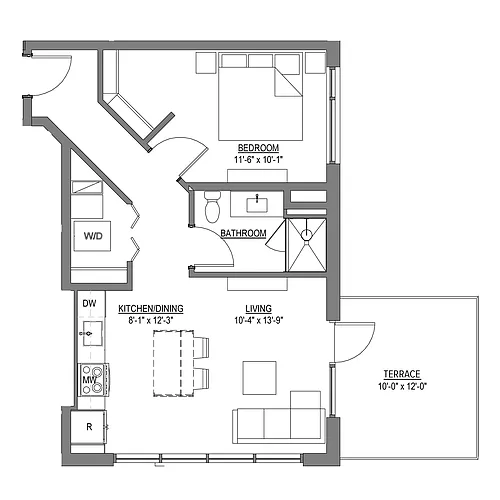 Floor plan Plan 16 Terrace