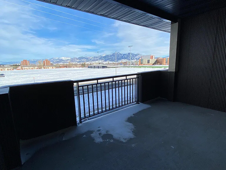 Balcony View of MT State and Bridger Mountains
