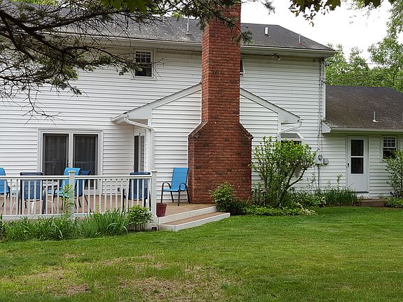 Backyard with trex deck