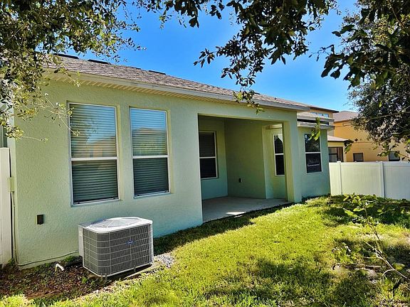 completely fenced backyard