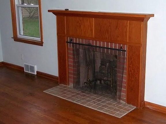 Fireplace with New Tile