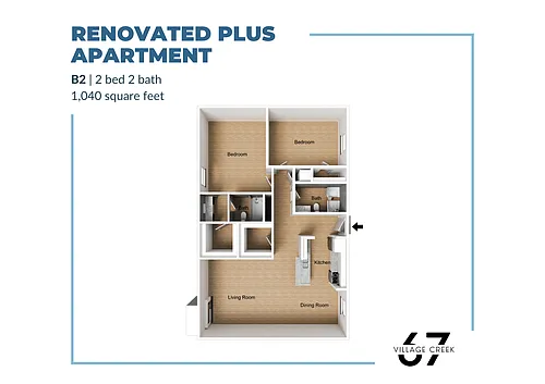 Floor plan B2 Renovated Plus