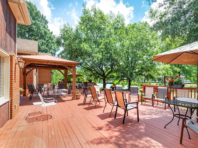 Community center deck