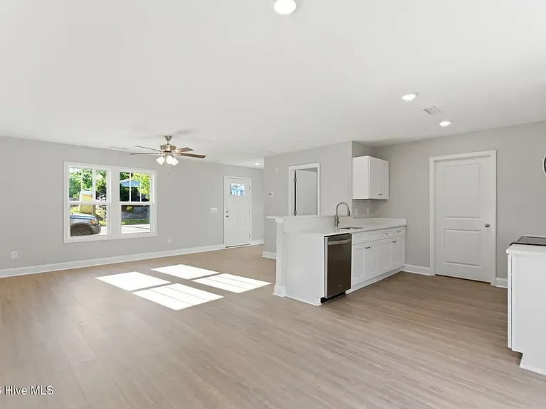 Open living area on first floor