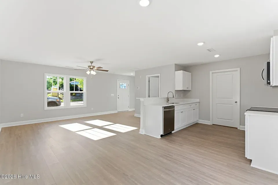 Open living area on first floor - 830 Hanover St