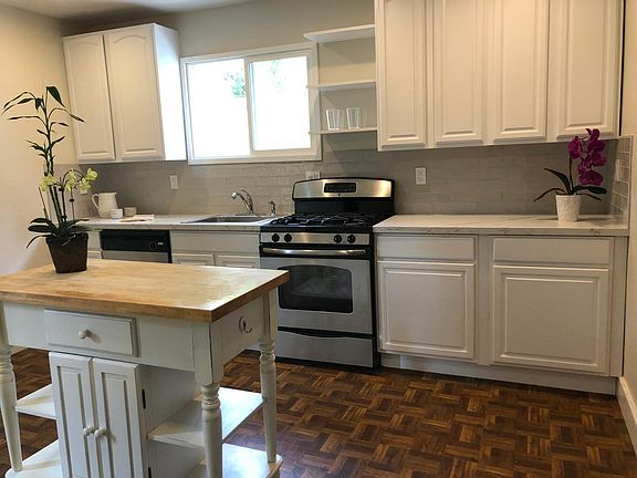 Kitchen with butcher block 