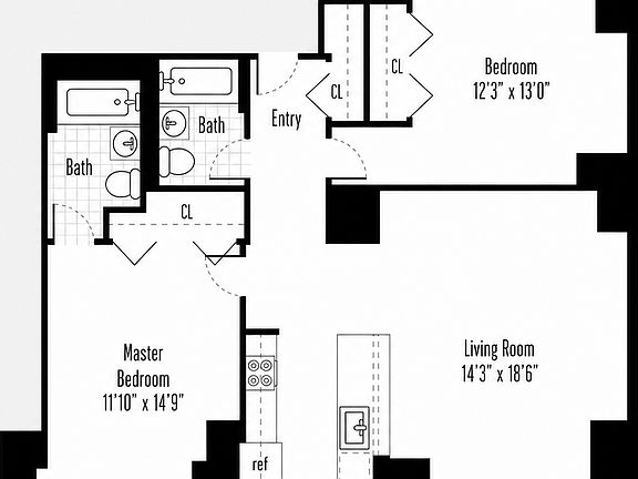 2nd image of 350 W 42nd St APT 6G
