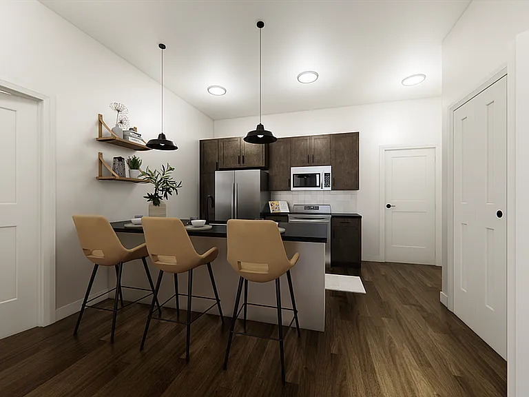 2B Kitchen View Rendering