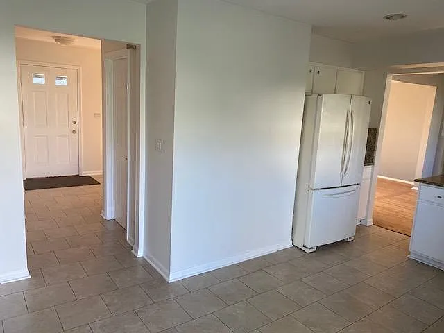 main door view from kitchen