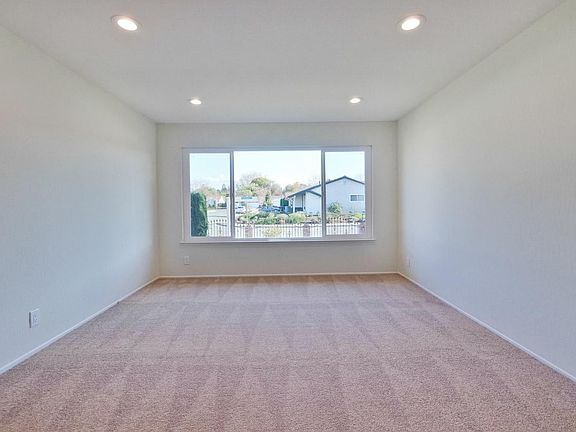 Living room with new recessed lights