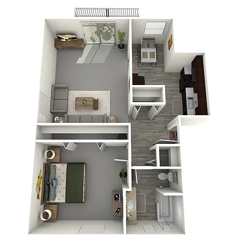 Floor plan One Bedroom