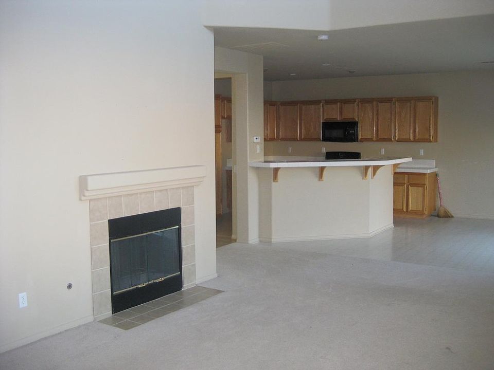 family room with fireplace
