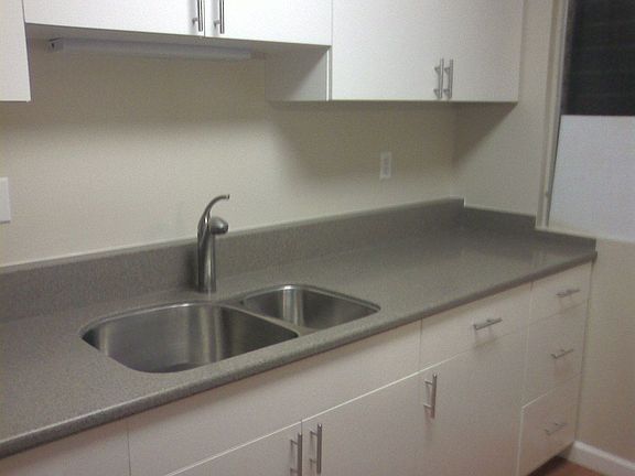 New Kitchen Cabinets, Counter Tops and Under mouted Stainless Steel Sink