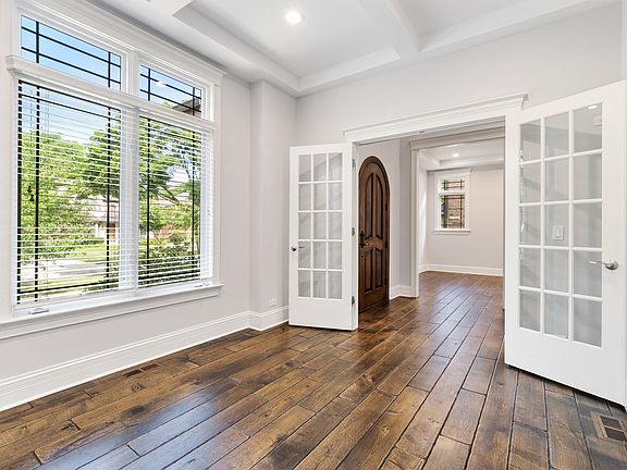 A 1st floor bdrm w/ walk in closet & full bath outside your door! Can easily be used as an office