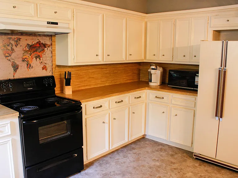 ... coffee maker, microwave and refrigerator. And, more countertops than you would ever need!