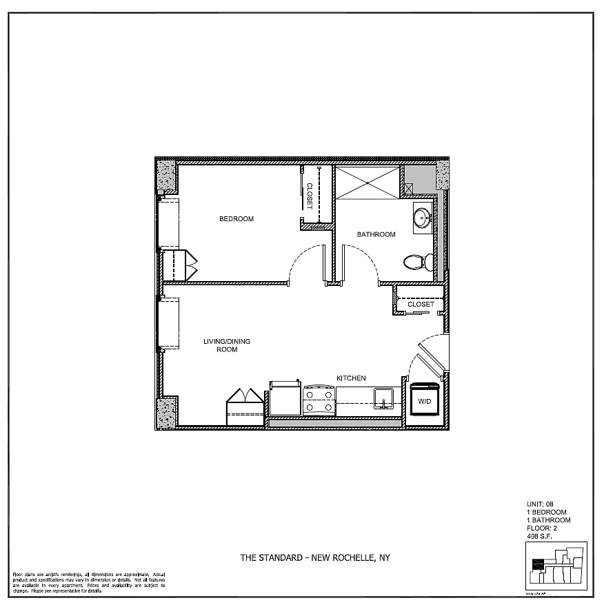 Floor plan THE HARRISON UNIT