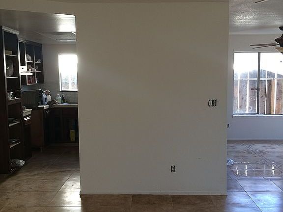 Living room view of kitchen