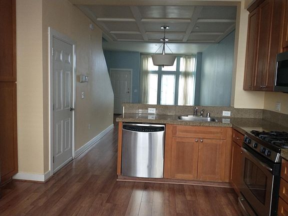 kitchen, dining, living