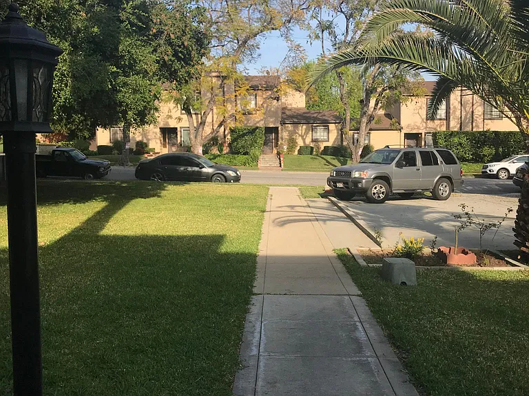 view from front of house looking east