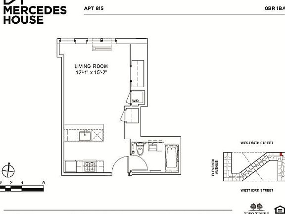 2nd image of 550 W 54th St APT 815