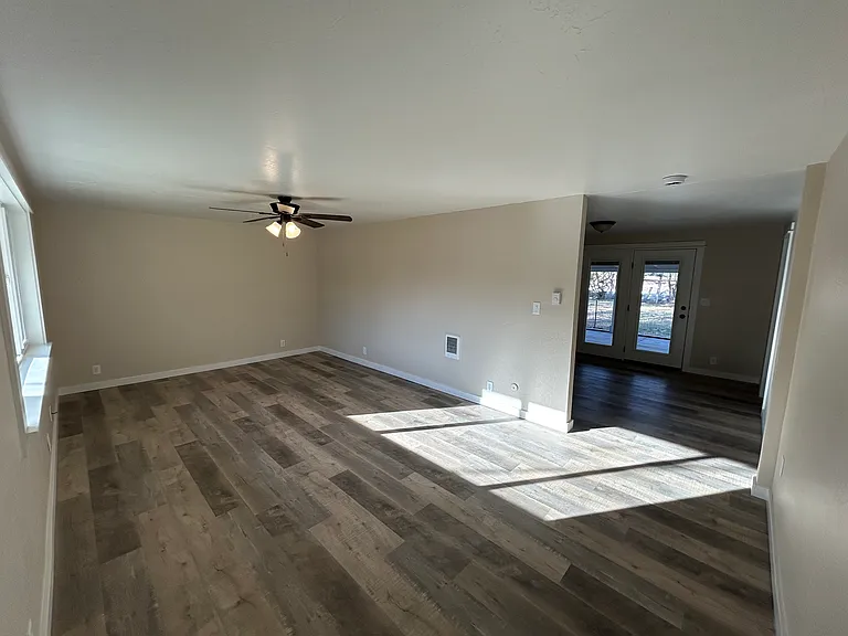 Living room- view into dining room