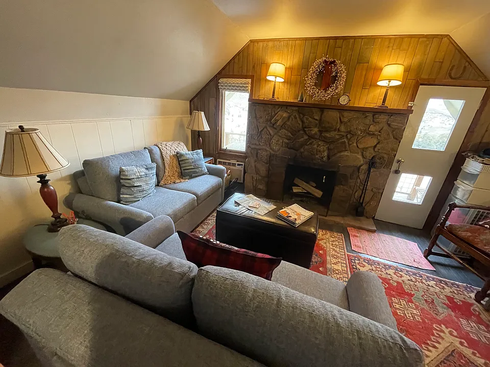 living room (comes unfurnished, but here is what it has looked like in the past)