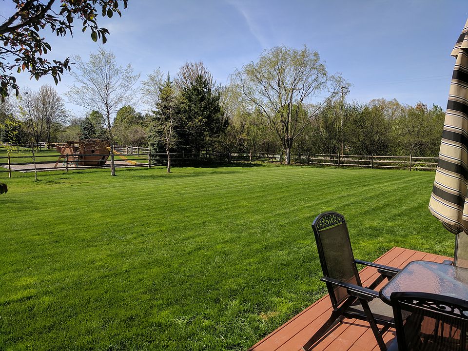 fenced backyard