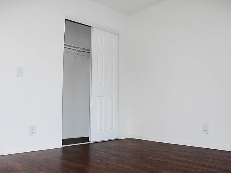 Our rooms are spacious and closets too!