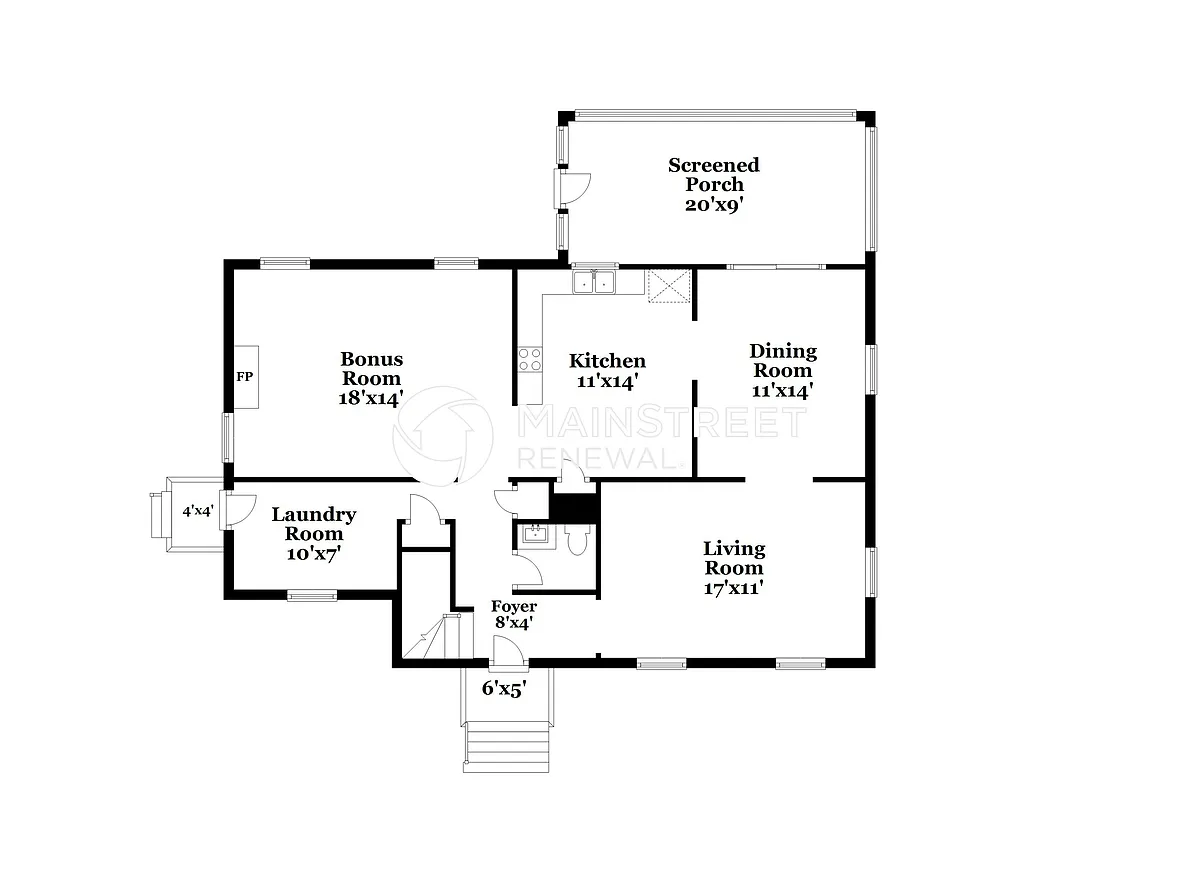 Floor Plan - 515 Gretchen Ct
