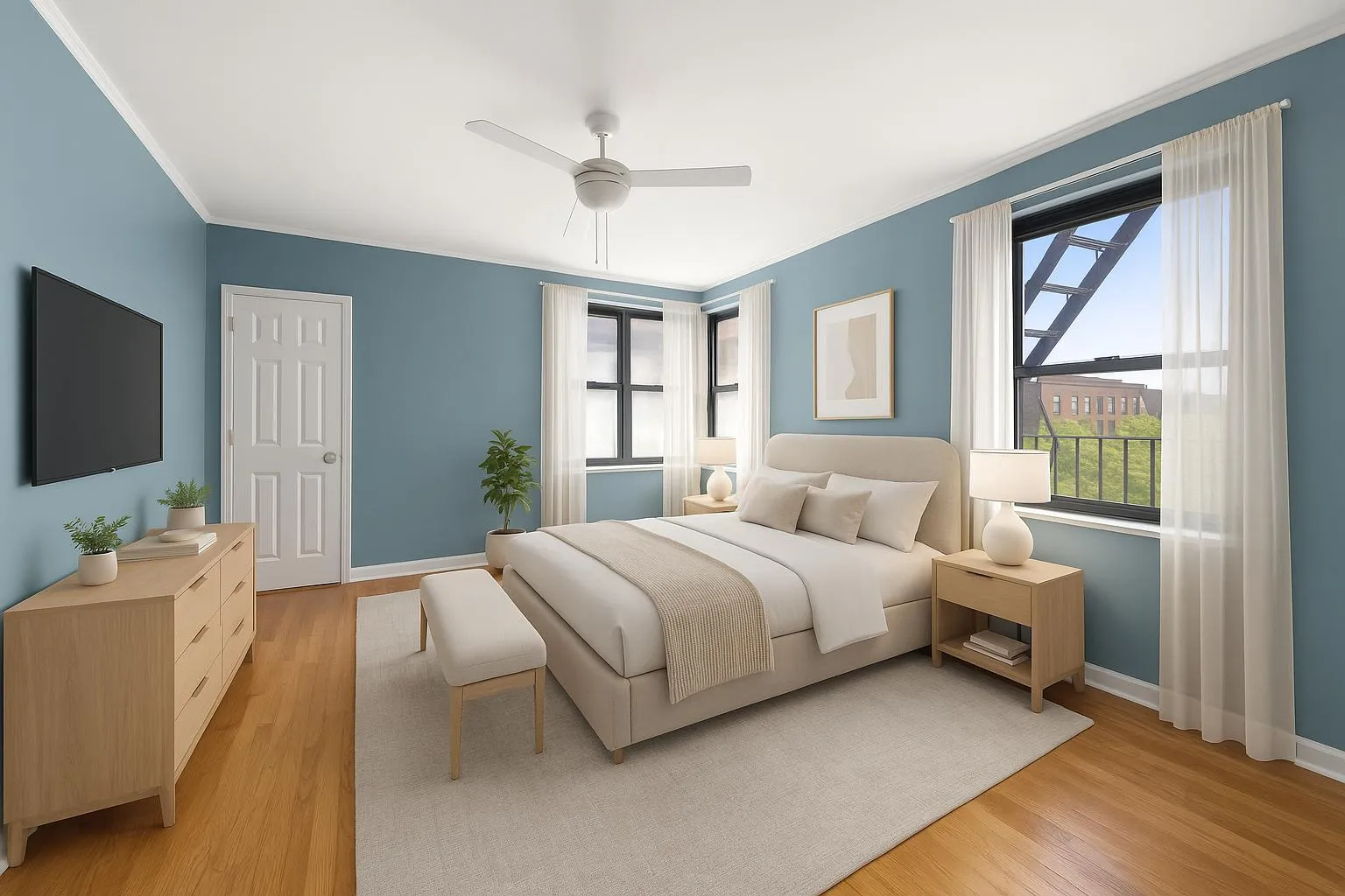 ロムニーハウス 114〜116 Charming Brooklyn Heights Duplex with Versatile Backyard