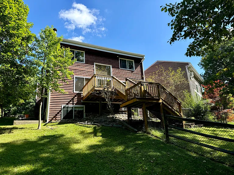 Back view of full house and lawn