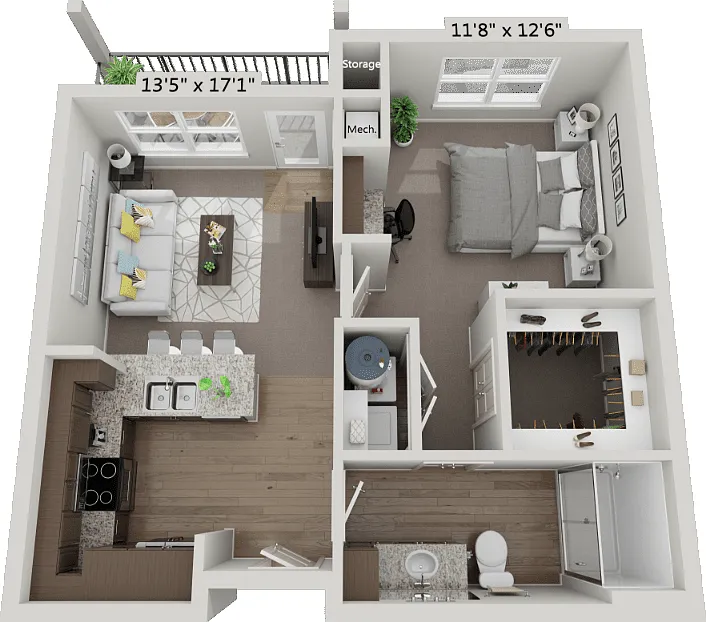 Floor plan A1 - Voyager 1X1