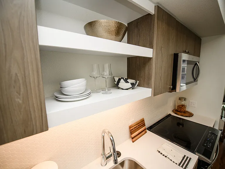 The George Besaw Apartments Kitchen Shelves