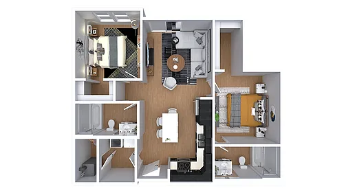 Floor plan The Sally (Income Restricted)