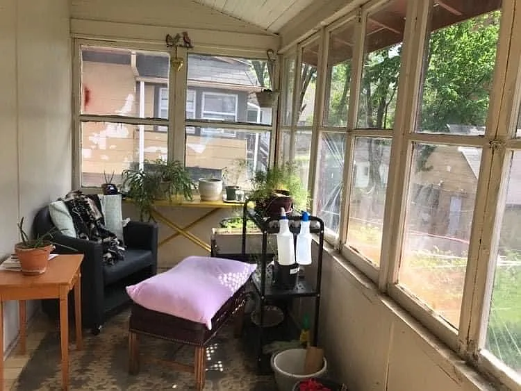 Sun porch, prior to remodeling. Will update photos.