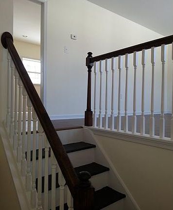 Black Steps with White Risers