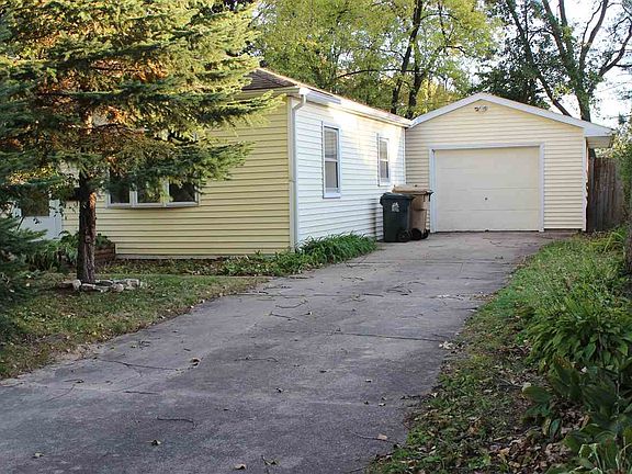 There is a long driveway.