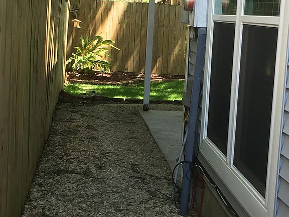 Walkway to back yard