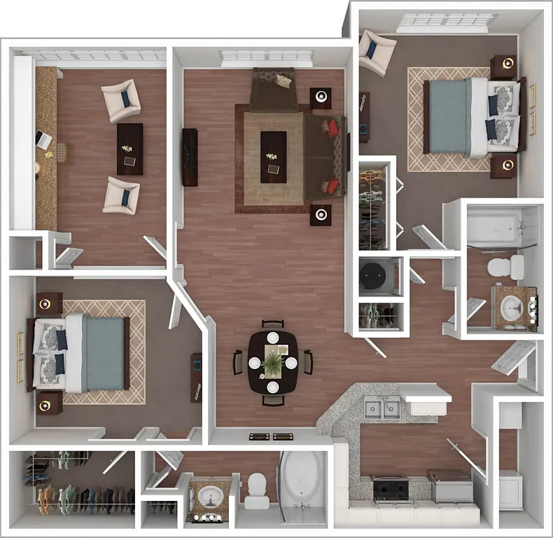 Floor plan Hampton with Sunroom